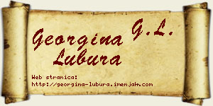 Georgina Lubura vizit kartica